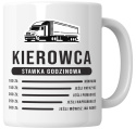 Kubek 330 ml - "Kierowca - stawka godzinowa" + Twój Nadruk