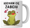 Kubek 330 ml - "Kocham cię żabciu" + Twój Nadruk