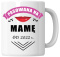 Kubek 330 ml - "Pasowana na mamę od ..." + Twój Nadruk + Rocznik