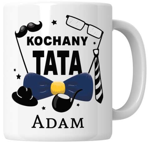 Kubek 330 ml - "Kochany tata" + Twój Nadruk