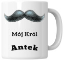 Kubek 330 ml - "Król" + Twój Nadruk
