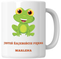 Kubek 330 ml - "Jesteś żajebiście piękna" + Twój Nadruk