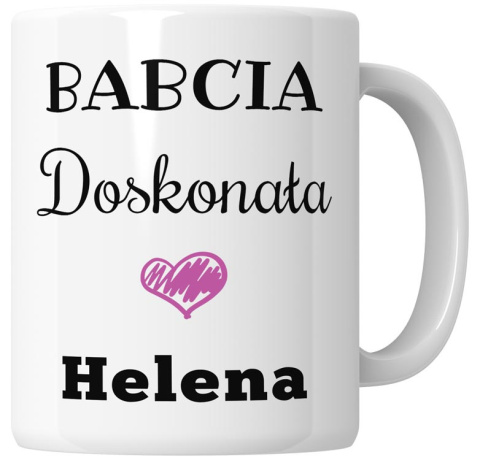 Kubek 330 ml - "Babcia doskonała" + Twój Nadruk