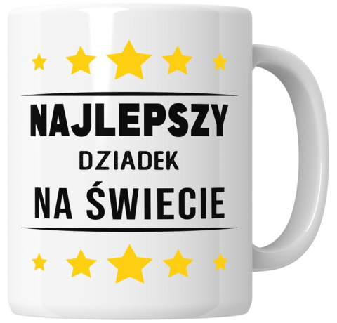 Kubek 330 ml - "Najlepszy dziadek na świecie" + Twój Nadruk Kubek 330 ml - "Najlepszy dziadek na świecie" + Twój Nadruk