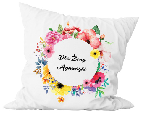 Poduszka komplet - "Dla żony" + Twój Nadruk Poduszka komplet - "Dla żony" + Twój Nadruk