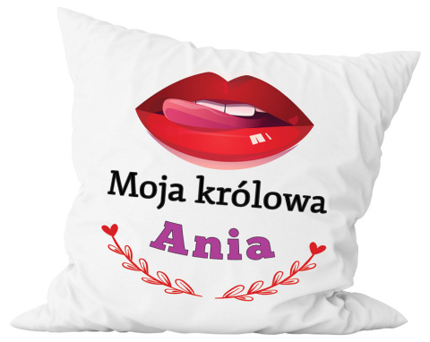 Poduszka komplet - "Królowa" + Twój Nadruk Poduszka komplet - "Królowa" + Twój Nadruk