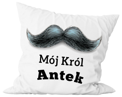 Poduszka komplet - "Król" + Twój Nadruk Poduszka komplet - "Król" + Twój Nadruk