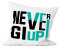 Poduszka komplet - "Never give up" + Twój Nadruk