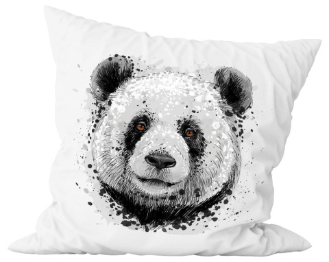 Poduszka komplet - "Motyw - panda" + Twój Nadruk Poduszka komplet - "Motyw - panda" + Twój Nadruk