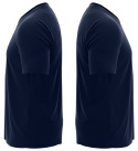 T-shirt, koszulka ciemnogranatowa z nadrukiem odblaskowym "Transport medyczny" 190g/m², przód, tył