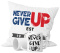Zestaw prezentowy kubek + poduszka - "Never give up" + Twój Nadruk + Rocznik