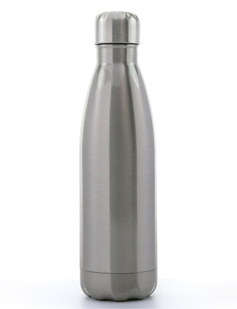 Bidon srebrny stalowy 500 ml z nadrukiem - "Miłośnik kempingu" + Imię Bidon srebrny stalowy 500 ml z nadrukiem - "Miłośnik kempingu" + Imię