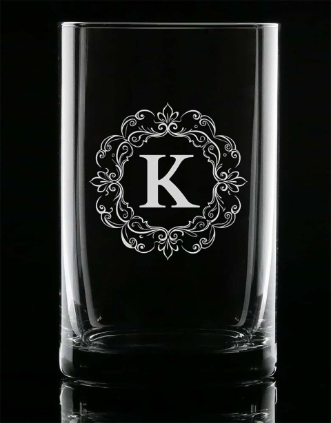 Kieliszek shot 50 ml + Grawer - "Monogram" Kieliszek shot 50 ml + Grawer - "Monogram"