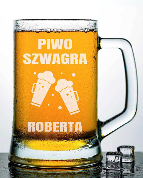 Kufel do piwa 500 ml + Grawer - "Piwo szwagra" Kufel do piwa 500 ml + Grawer - "Piwo szwagra"