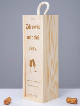 Skrzynka na wino + Grawer - 