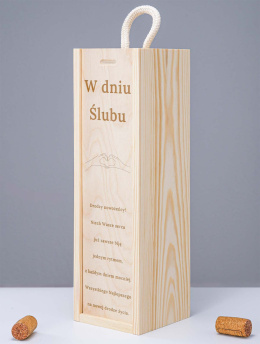 Skrzynka na wino + Grawer - 
