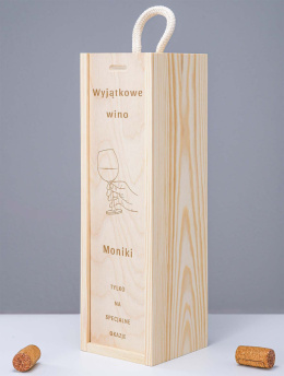 Skrzynka na wino + Grawer - 