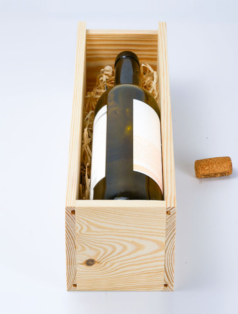 Skrzynka na wino + Grawer - "Dziękuję" + Imię Skrzynka na wino + Grawer - "Dziękuję" + Imię