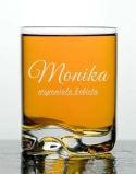 Szklanka okrągła z falowanym dnem na whisky 330 ml + Grawer "Wspaniała kobieta"
